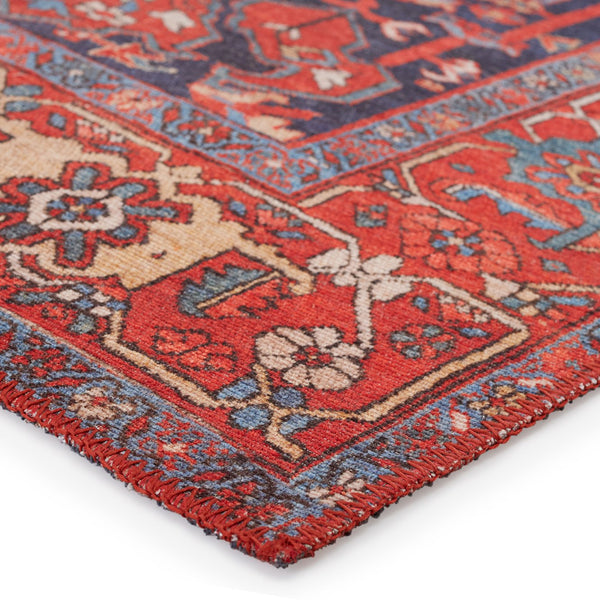 Jaipur Living Harman By Kate Lester Eterna Hbl12 Powerloomed Machinemade 100% Polyester Traditional Medallion Indoor Rug Red, Blue 100% Polyester, 50%Cot40%Poly10%Oth Rug153237
