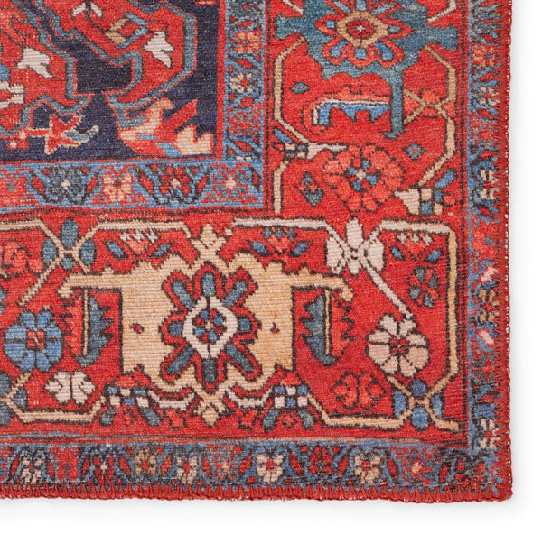 Jaipur Living Harman By Kate Lester Eterna Hbl12 Powerloomed Machinemade 100% Polyester Traditional Medallion Indoor Rug Red, Blue 100% Polyester, 50%Cot40%Poly10%Oth Rug153237