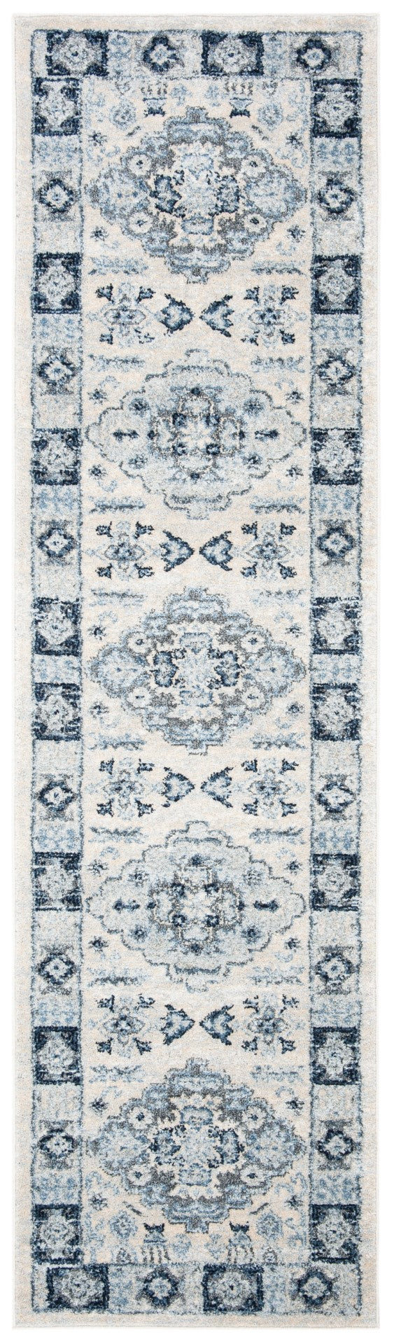 Safavieh Harbor 144 POWER LOOMED  Rug Blue / Creme HBR144C-28