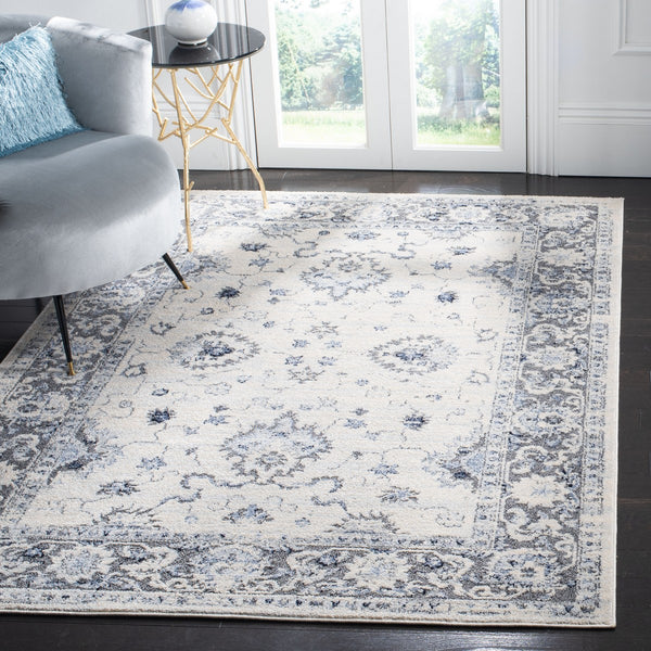Safavieh Harbor 145 POWER LOOMED  Rug Cream / Blue HBR145A-28