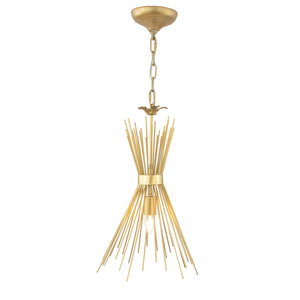 Zeugma Hd144 Elegant Gold Pendant Light - Stunning Iron Frame, Adjustable Chain, Perfect For Modern Spaces Gold Leaf Iron,Metal Frame Hd144 Gold