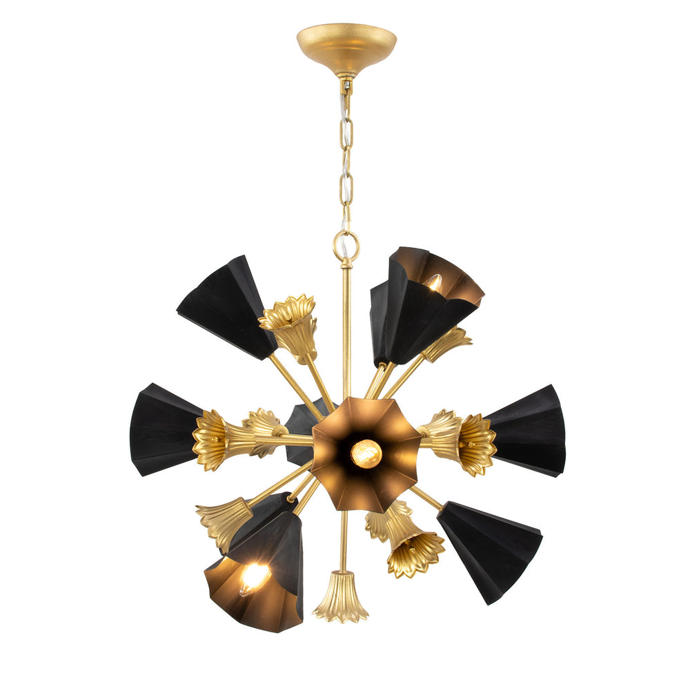 Zeugma Hd149 Stunning Gold Lantern - Elegant Metal Pendant Lighting For Cozy Spaces, 10 Bulb Capacity Soft Gold Leaf Iron,Metal Frame Hd149 Gold