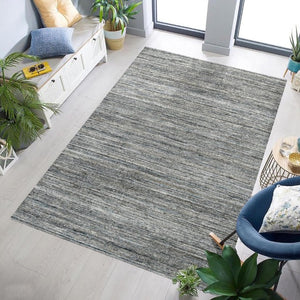 Amer Rugs Heaven Contemporary Hand-woven Area Rug In Luxurious New Zealand Wool For Timeless Home Elegance Stone Blue Wool, Cotton Hea240508