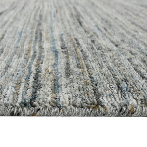 Amer Rugs Heaven Contemporary Hand-woven Area Rug In Luxurious New Zealand Wool For Timeless Home Elegance Stone Blue Wool, Cotton Hea240508