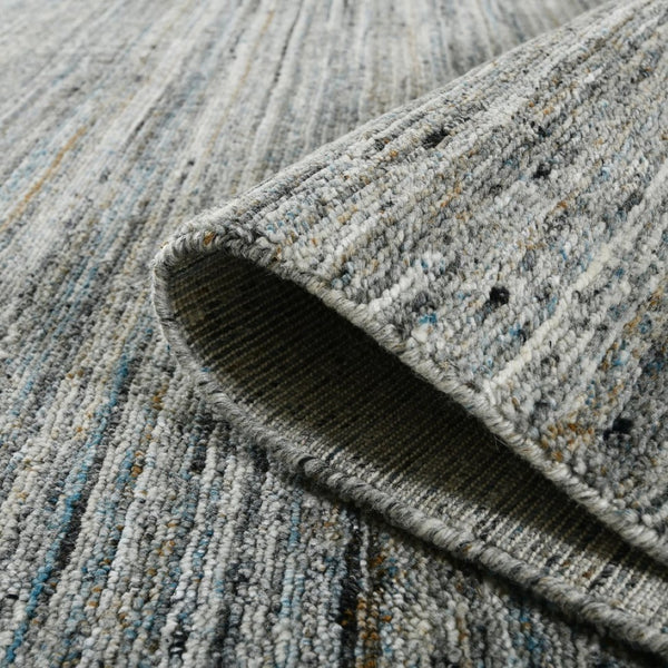 Amer Rugs Heaven Contemporary Hand-woven Area Rug In Luxurious New Zealand Wool For Timeless Home Elegance Stone Blue Wool, Cotton Hea240508
