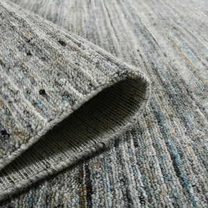 Amer Rugs Heaven Contemporary Hand-woven Area Rug In Luxurious New Zealand Wool For Timeless Home Elegance Stone Blue Wool, Cotton Hea240508