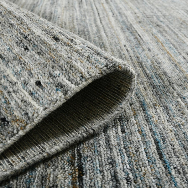 Amer Rugs Heaven Contemporary Hand-woven Area Rug In Luxurious New Zealand Wool For Timeless Home Elegance Stone Blue Wool, Cotton Hea240508