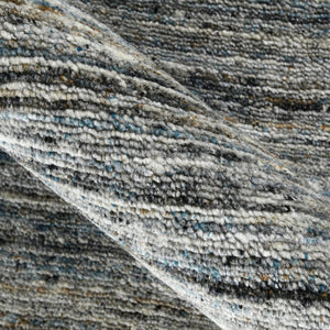 Amer Rugs Heaven Contemporary Hand-woven Area Rug In Luxurious New Zealand Wool For Timeless Home Elegance Stone Blue Wool, Cotton Hea240508