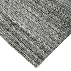 Amer Rugs Heaven Contemporary Hand-woven Area Rug In Luxurious New Zealand Wool For Timeless Home Elegance Dark Gray Wool, Cotton Hea60203