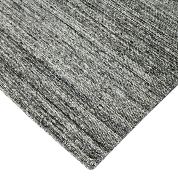 Amer Rugs Heaven Contemporary Hand-woven Area Rug In Luxurious New Zealand Wool For Timeless Home Elegance Dark Gray Wool, Cotton Hea60203