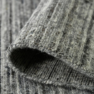 Amer Rugs Heaven Contemporary Hand-woven Area Rug In Luxurious New Zealand Wool For Timeless Home Elegance Dark Gray Wool, Cotton Hea60203