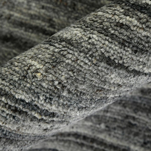 Amer Rugs Heaven Contemporary Hand-woven Area Rug In Luxurious New Zealand Wool For Timeless Home Elegance Dark Gray Wool, Cotton Hea60203