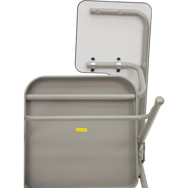 English Elm Ralph Premium Beige Folding Chair with Left-Handed Tablet Arm for Schools, Offices & Home Use HF-309AST-LFT-GG