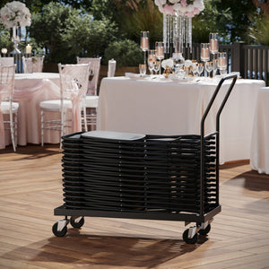 English Elm Kaden Heavy-Duty Folding Chair Dolly for Quick Transport, Ideal for Events & Commercial Use HF-700-DOLLY-GG