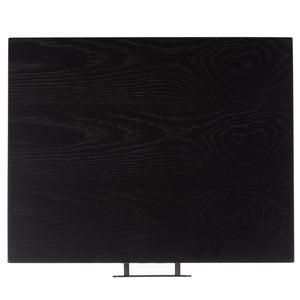 Safavieh Amelin Walnut Veneer Nightstand With Smooth Glide Drawer And Open Shelf For Bedroom BLACK HF1121