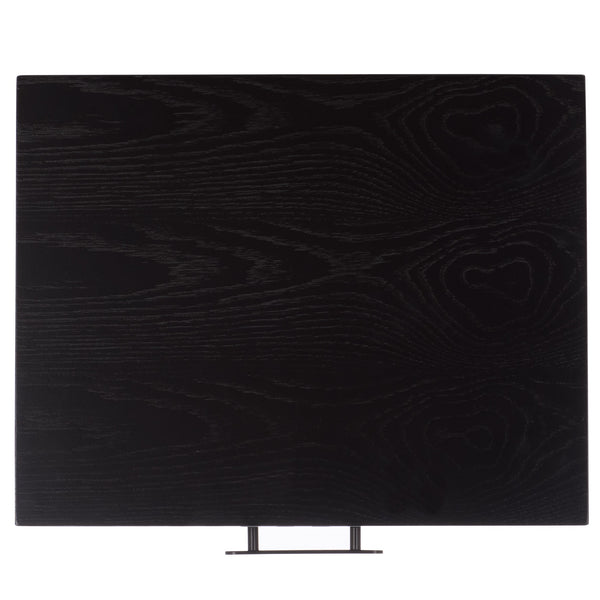 Safavieh Amelin Walnut Veneer Nightstand With Smooth Glide Drawer And Open Shelf For Bedroom BLACK HF1121