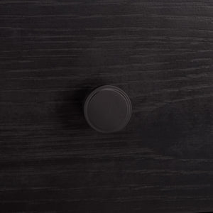 Safavieh Himalay Modern Nightstand With Drawer And Open Shelf In Oak Veneer Acacia Bedroom BLACK HF1140