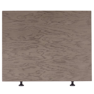 Safavieh Himalay Modern Nightstand With Drawer And Open Shelf In Oak Veneer Acacia Bedroom OAK / BLACK HF1141