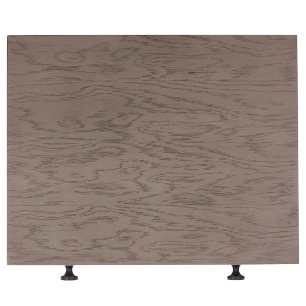 Safavieh Himalay Modern Nightstand With Drawer And Open Shelf In Oak Veneer Acacia Bedroom OAK / BLACK HF1141