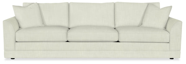Granger Bench Made Hardwood Sofa with Loose Cushions for Transitional Living Rooms