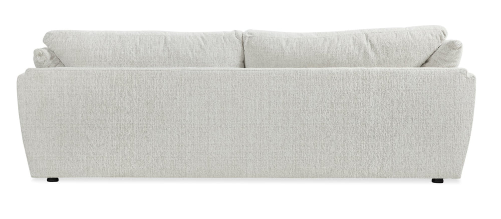 Hooker Furniture Aurora Deep Seat Sofa Bench Crafted Usa Ivory Performance Fabric Tailored Living Room HFC-7424-801-T40111-03