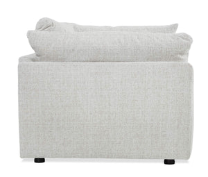 Aurora Deep Seat Sofa Bench Crafted Usa Ivory Performance Fabric Tailored Living Room