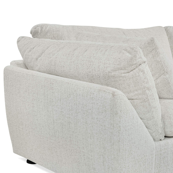 Aurora Deep Seat Sofa Bench Crafted Usa Ivory Performance Fabric Tailored Living Room