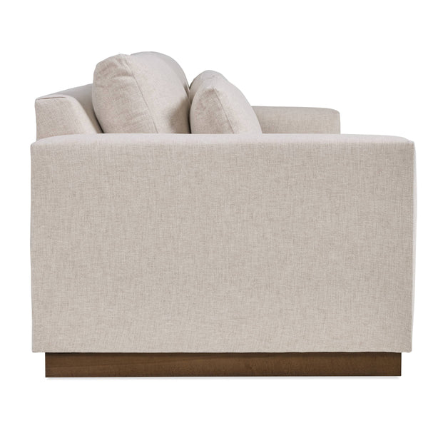 Grady Bench-crafted Transitional Sofa with Plinth Base and Performance Fabric Upholstery