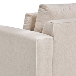 Grady Bench-crafted Transitional Sofa with Plinth Base and Performance Fabric Upholstery