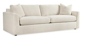 Hooker Furniture Regal Bench-made Hardwood Sofa Oatmeal Performance Fabric Wide Track Arms Living Room HFC-7435-801-400623-05