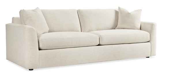 Hooker Furniture Regal Bench-made Hardwood Sofa Oatmeal Performance Fabric Wide Track Arms Living Room HFC-7435-801-400623-05