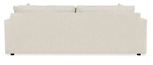 Regal Bench-made Hardwood Sofa Oatmeal Performance Fabric Wide Track Arms Living Room