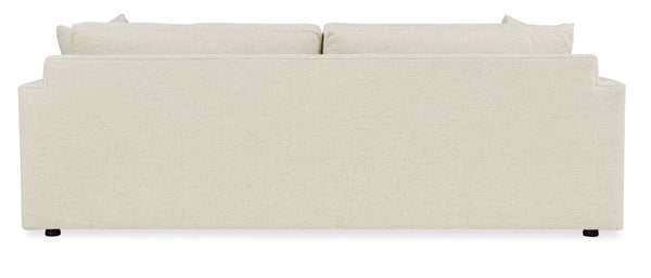 Regal Bench-made Hardwood Sofa Oatmeal Performance Fabric Wide Track Arms Living Room