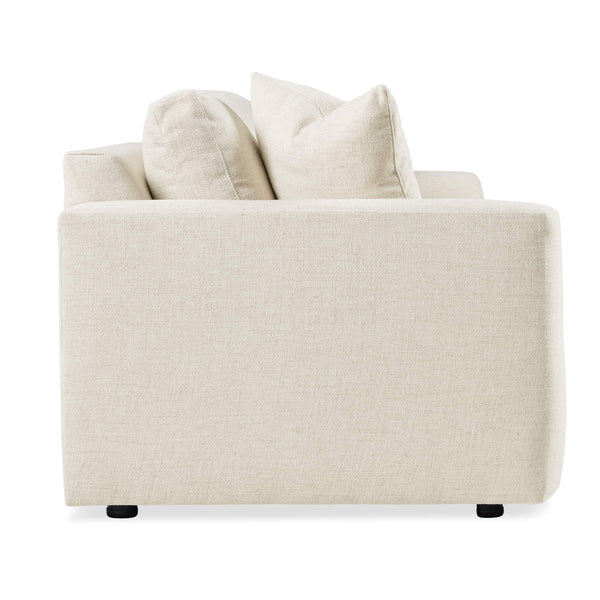 Regal Bench-made Hardwood Sofa Oatmeal Performance Fabric Wide Track Arms Living Room