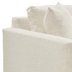 Regal Bench-made Hardwood Sofa Oatmeal Performance Fabric Wide Track Arms Living Room