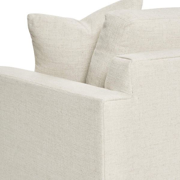 Regal Bench-made Hardwood Sofa Oatmeal Performance Fabric Wide Track Arms Living Room