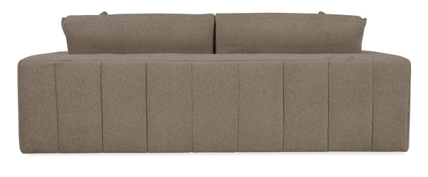 Aria Track Arm Performance Fabric Sofa with Channel Seams and Hardwood Frame