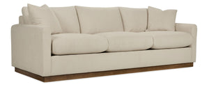 Hooker Furniture Briggs Bench-crafted Performance Fabric Sofa with Wood Plinth Base for Living Rooms HFC-7440-802-HD40018-04-Nutshell