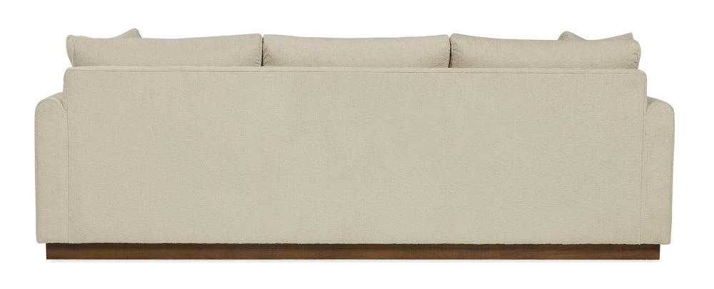 Hooker Furniture Briggs Bench-crafted Performance Fabric Sofa with Wood Plinth Base for Living Rooms HFC-7440-802-HD40018-04-Nutshell