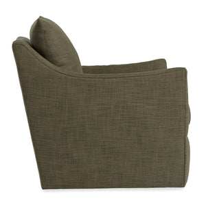 Cade Swivel Accent Chair Handcrafted Hardwood Frame Performance Fabric Usa Lounge Seat