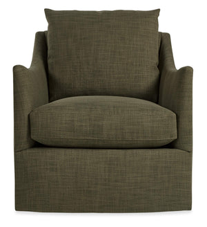 Cade Swivel Accent Chair Handcrafted Hardwood Frame Performance Fabric Usa Lounge Seat