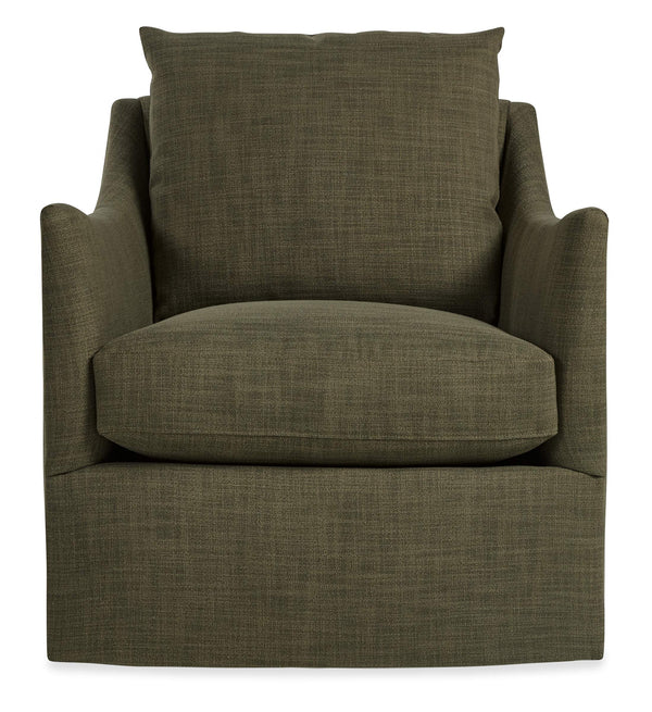 Cade Swivel Accent Chair Handcrafted Hardwood Frame Performance Fabric Usa Lounge Seat