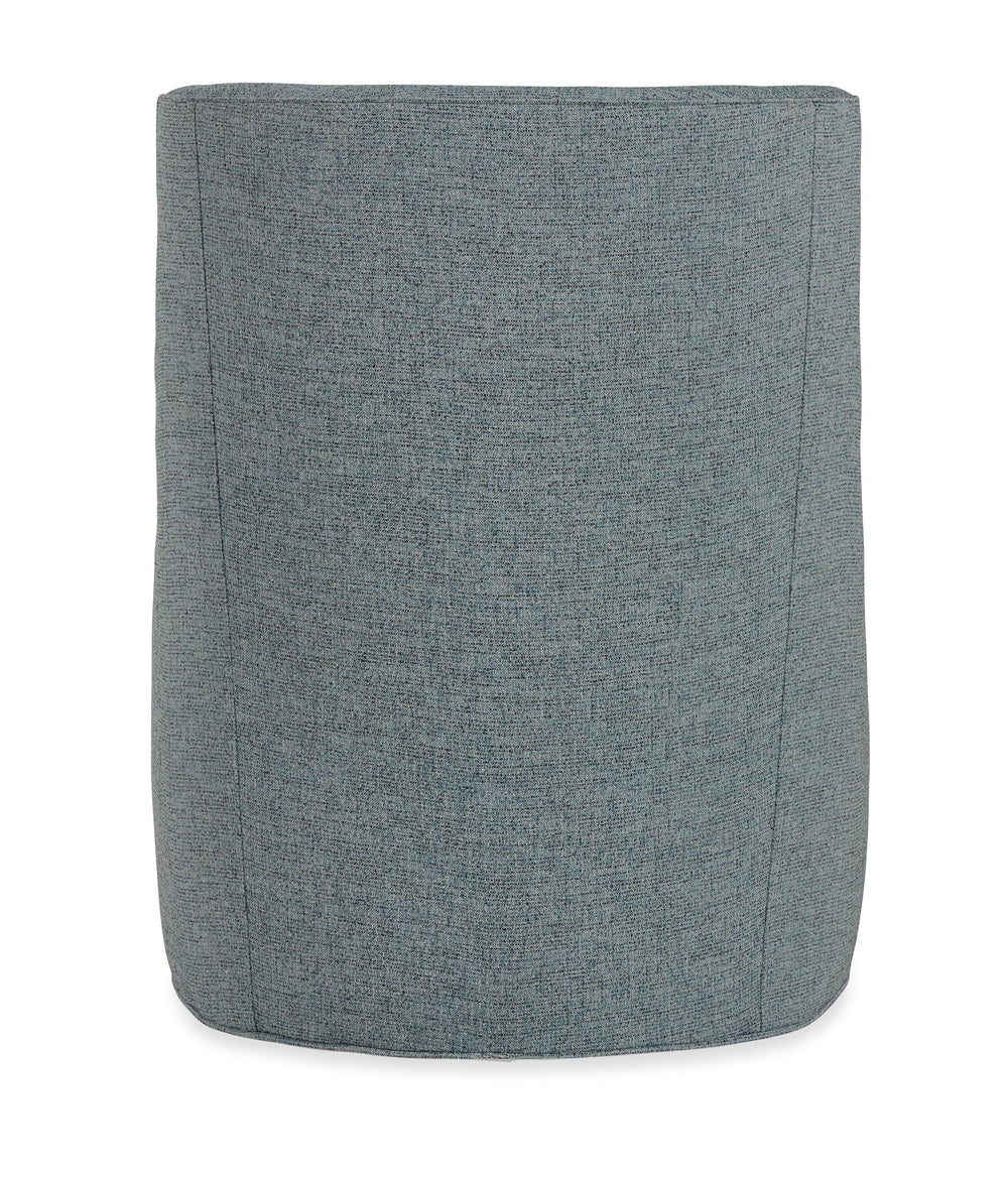 Hooker Furniture Sacha Swivel Accent Chair Handcrafted in Usa with Down Cushion Concave Back Modern Lounge Blue HFCX-1635-009-247013-45