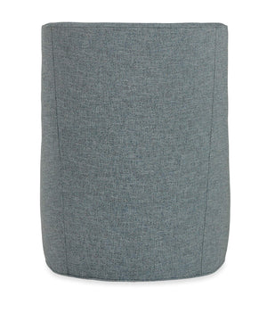 Sacha Swivel Accent Chair Handcrafted in Usa with Down Cushion Concave Back Modern Lounge