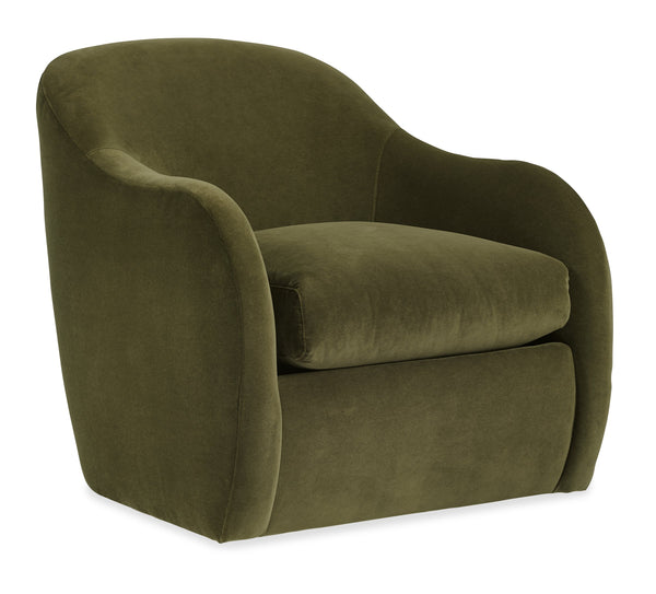 Nash Barrel Back Swivel Accent Chair Usa Crafted Performance Fabric for Modern Living Room