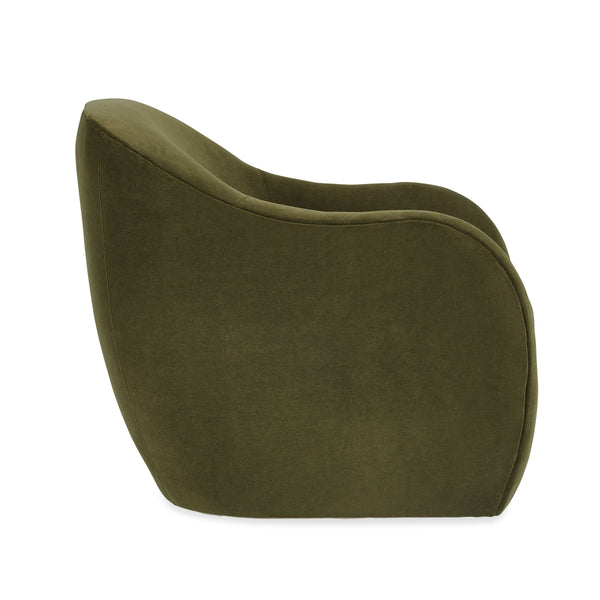 Nash Barrel Back Swivel Accent Chair Usa Crafted Performance Fabric for Modern Living Room