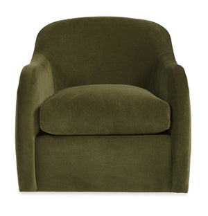 Nash Barrel Back Swivel Accent Chair Usa Crafted Performance Fabric for Modern Living Room
