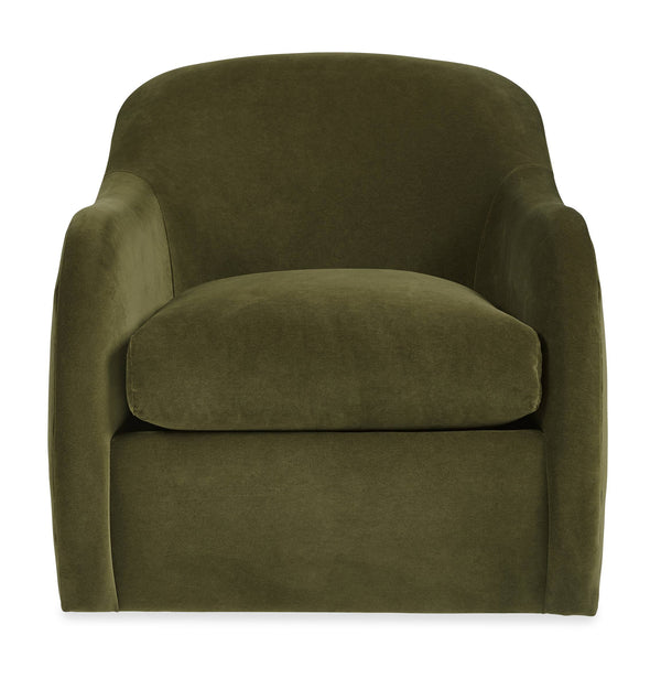 Nash Barrel Back Swivel Accent Chair Usa Crafted Performance Fabric for Modern Living Room