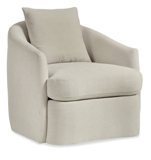 Hooker Furniture Corbin Swivel Accent Chair Handcrafted Shelter Back with Down Plush Seat Cushion HFCX-1650-009-224681-04
