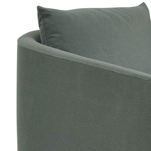 Cassia Barrel Back Swivel Chair Handcrafted in Usa for Transitional Living Room Comfort